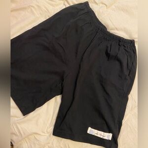 Black Julie Mango Casual Elastic Waist Shorts with Subtle Label